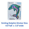 Smiling Dolphin Sticker