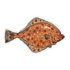 Flounder Sticker - Hand Drawn fish