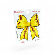 Softball Bow Sticker