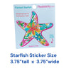 Colorful Starfish Sticker