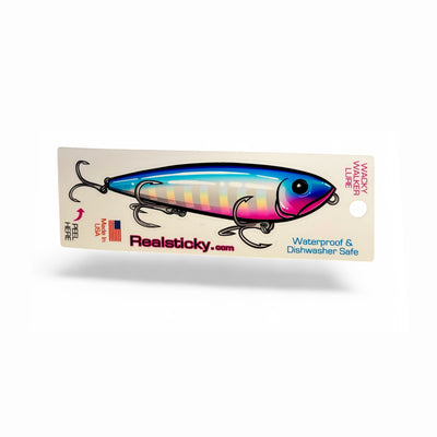 Wacky Walker Fish Lure Sticker