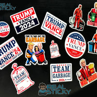 trump garbage helmet hard hat sticker
