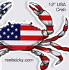 USA Crab 12" Sticker