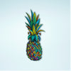 3 inch mini colorful pineapple sticker