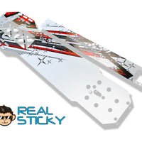 Red streak Apollo chassis wrap sticker