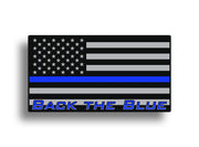 Back the Blue Sticker Decal Sticky Customs