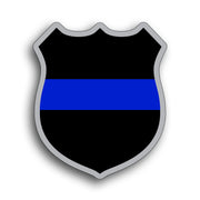 Police Blue Line Badge Sticker