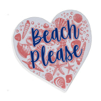 Beach Please - Pink and Navy