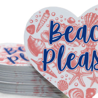 Beach Please - Pink and Navy