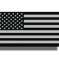 Black and Gray USA Flag Sticker Decal American