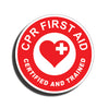 CPR First Aid Sticker Decal Trained Certified 