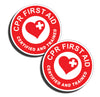 CPR First Aid Trained and Certified Stickers