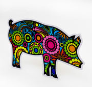 Colorful Pig Sticker