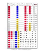 Real Sticky Drag Tire ID sticker sheet