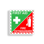 First Aid Fire Extinguisher Sticker
