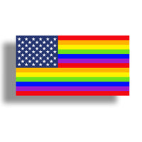LGBT USA Flag Sticker