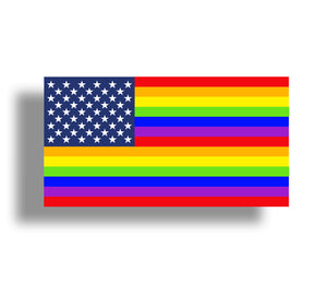 LGBT USA Flag Sticker