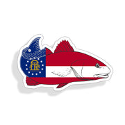 Georgia Redfish Red Fish Sticker