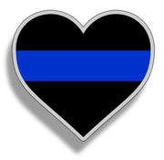 Heart Blue Line Sticker