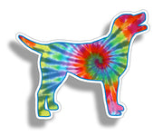 Tie Dye Labrador Dog Sticker