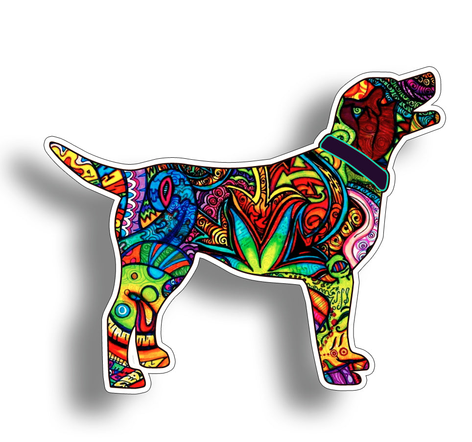 Graffiti Labrador Dog Sticker
