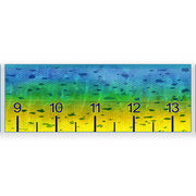 Mahi pattern fish ruler sticker