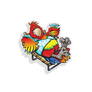 Parrot Drinking Margarita