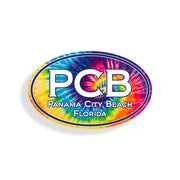 Panama City Beach Tie Dye Oval