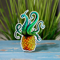 Octopus Pineapple car sticker