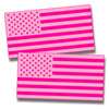 Pink USA Flag Sticker