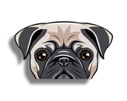 Pug Dog face Sticker