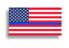 Blue Line USA Flag Sticker