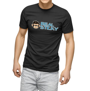 Real Sticky Black Short Sleeve tee shirt