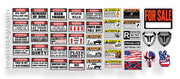 RC Scale Warning Sticker Sheet