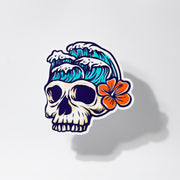 high tide skull sticker