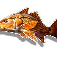 Redfish Painted Sticker