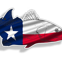 Texas Red fish Sticker