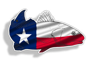 Texas Red fish Sticker