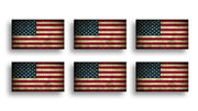 Rustic American Flag Sticker