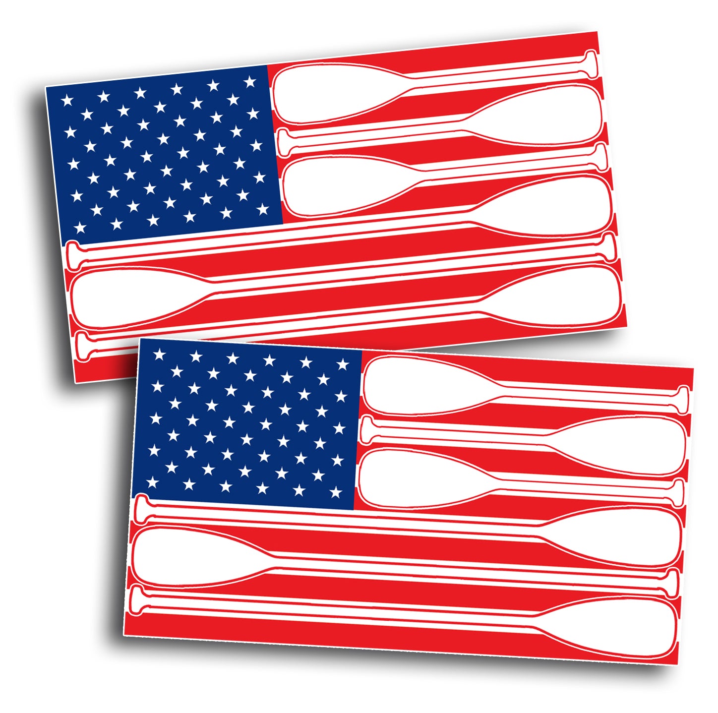 Patriotic Fishing Lure American USA Flag Sublimation Design on a White Tee  