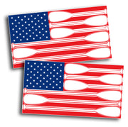 Paddle USA Flag Sticker Decal SUP Paddles US America