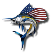 Sailfish USA Flag Sticker