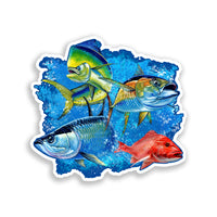 Grand Slam Saltwater Fish Sticker
