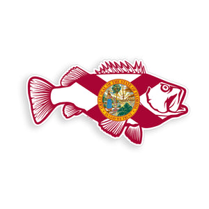 Florida Bass Fish Sticker