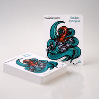 Scuba Octopus Sticker
