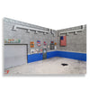 Full RC 1/10 Scale Garage Wall Sticker Blue Cinder Block Shop Printed Decal