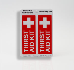 Thirst Aid Sticker