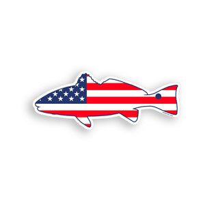 USA Redfish Slim Sticker