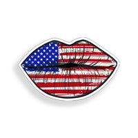 USA American Flag Lip Sticker