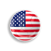 USA soccer ball sticker